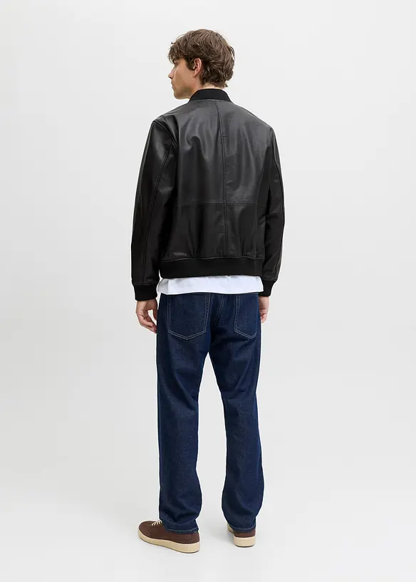 Veste bomber en cuir JJ REBEL, J&J Rebel