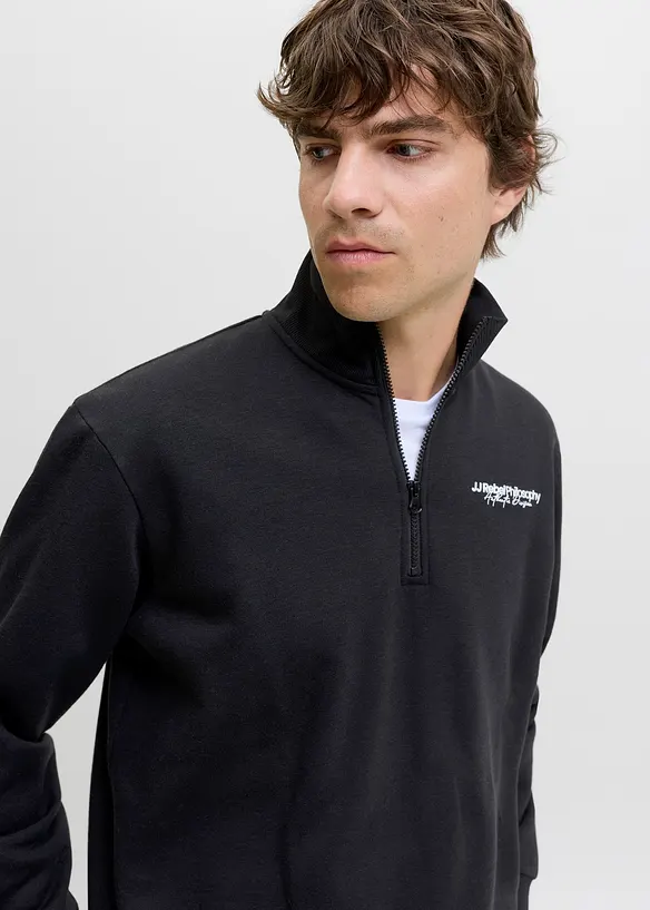 Sweat-shirt à col zippé JJ REBEL, J&J Rebel