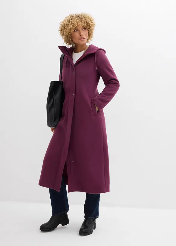 Manteau aspect laine, coupe longue, bonprix