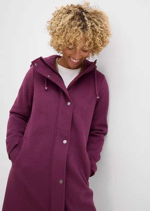 Manteau aspect laine, coupe longue, bonprix