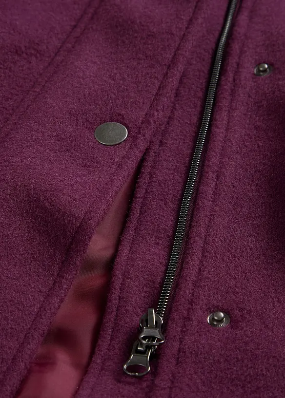 Manteau aspect laine, coupe longue, bonprix