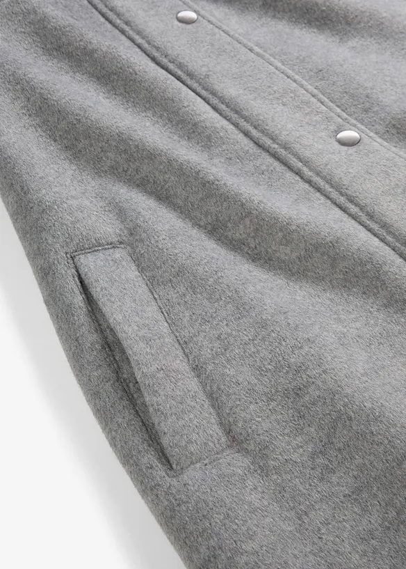 Manteau aspect laine, coupe longue, bonprix