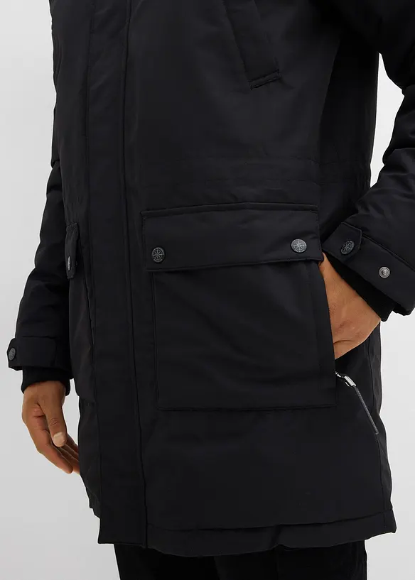 Parka thermo hybride Premium avec duvet recyclé, intérieur matelassé, bonprix