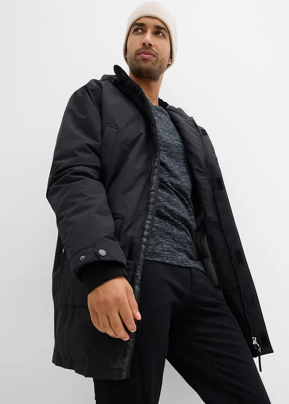 Parka thermo hybride Premium avec duvet recyclé, intérieur matelassé, bonprix