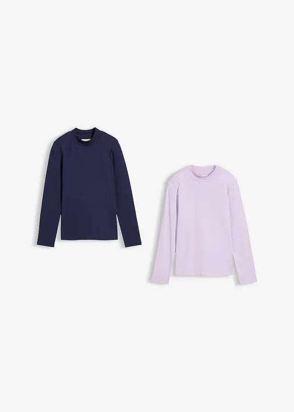 Lot de 2 sous-pulls à col roulé, bonprix