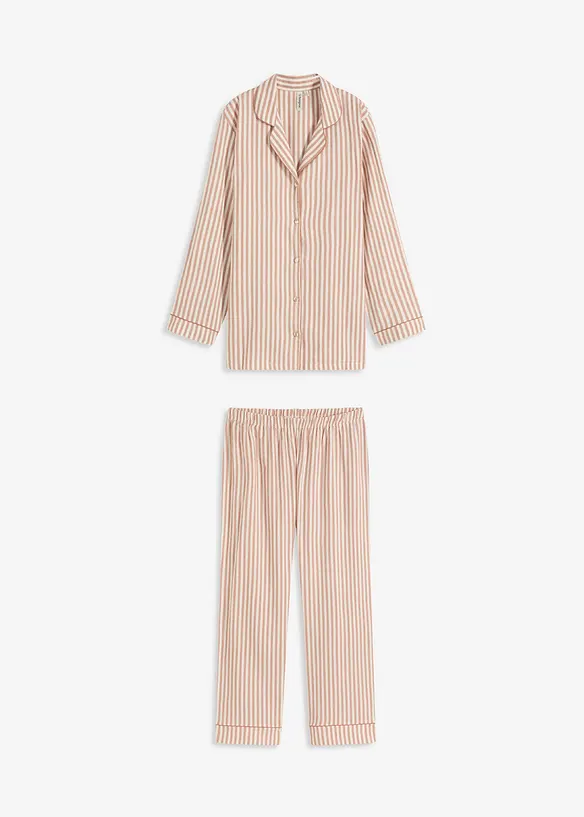Pyjama en flanelle avec pochette cadeau, bonprix