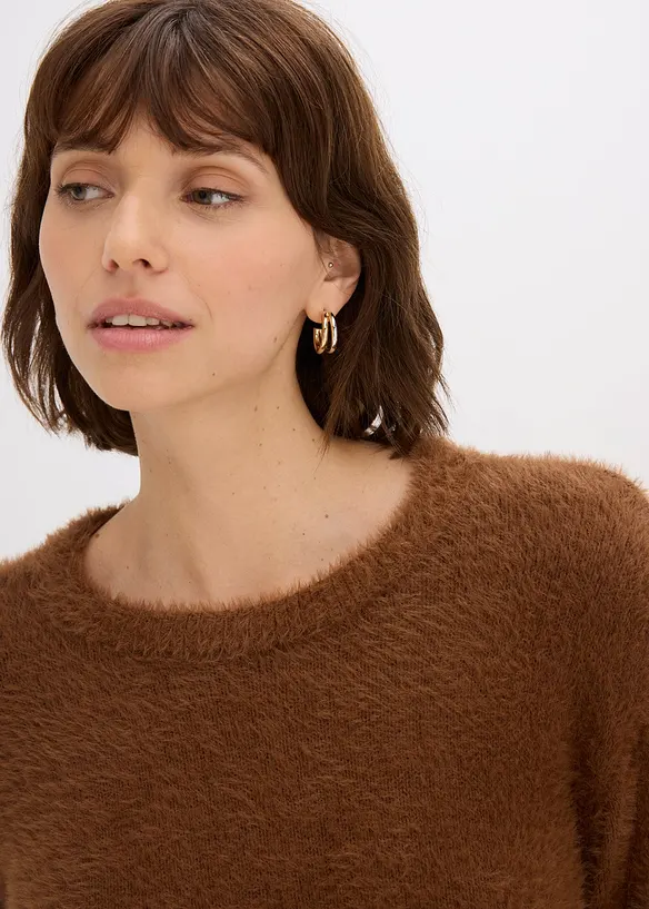 Pull aspect peluche, bonprix