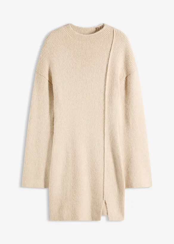 Robe pull courte avec laine, bonprix