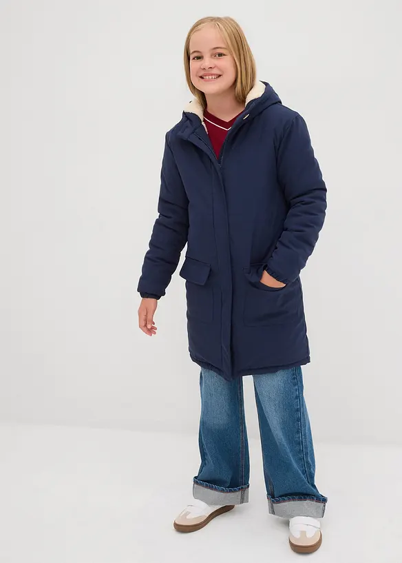 Manteau chaud et déperlant avec doublure en sherpa, bonprix