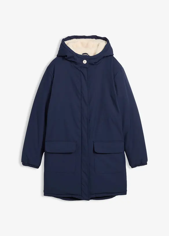 Manteau chaud et déperlant avec doublure en sherpa, bonprix