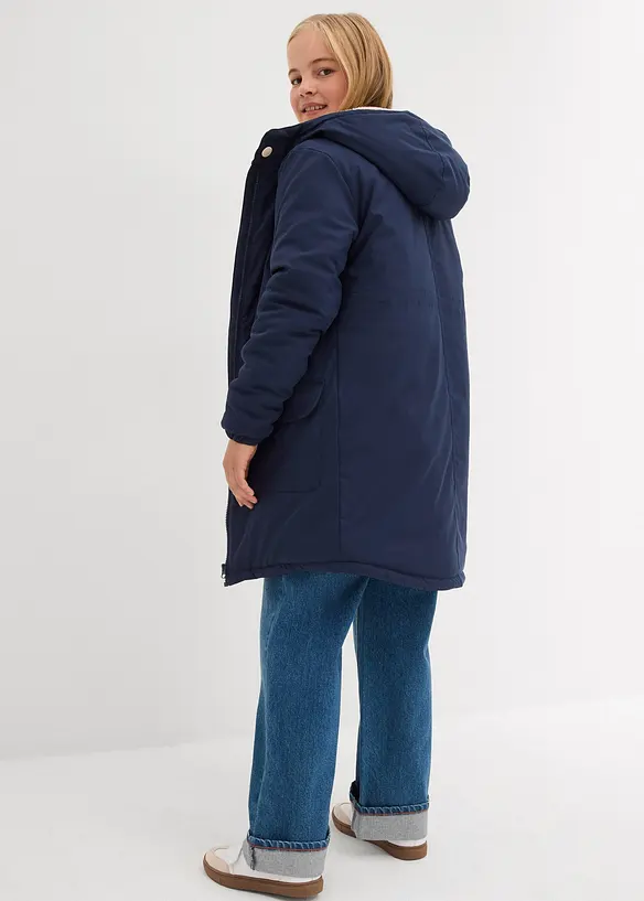 Manteau chaud et déperlant avec doublure en sherpa, bonprix