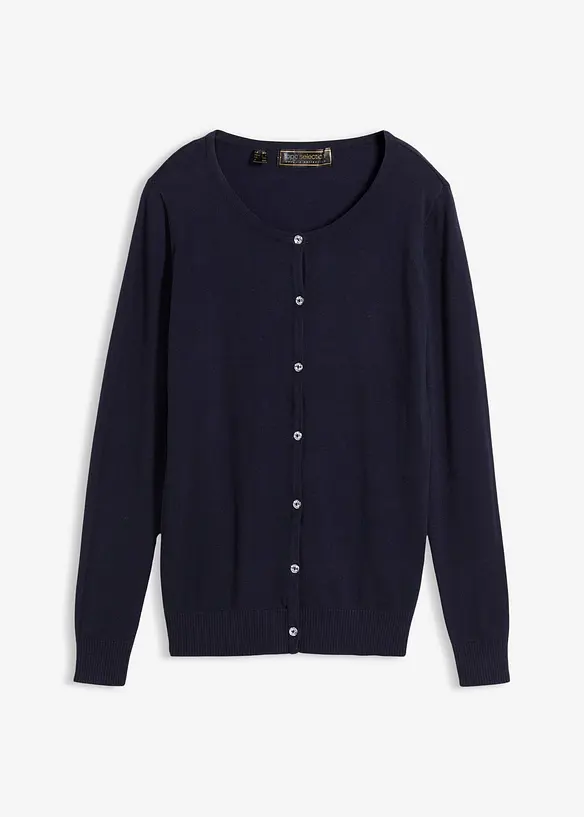 Gilet ajusté en fine maille, bonprix