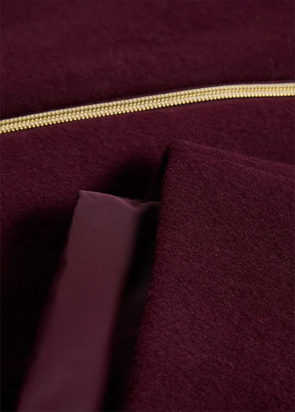 Manteau en laine avec légère doudoune intérieure en duvet (ens. 2 pces), bonprix
