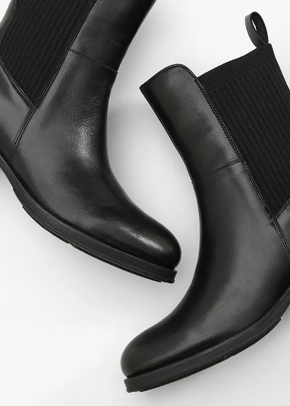 Boots en cuir, bonprix