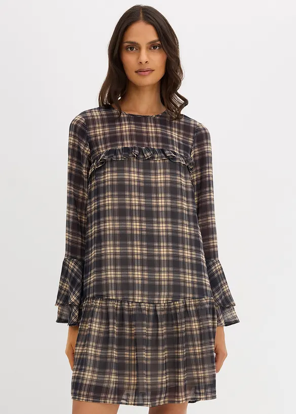 Robe en voile à volants, bonprix