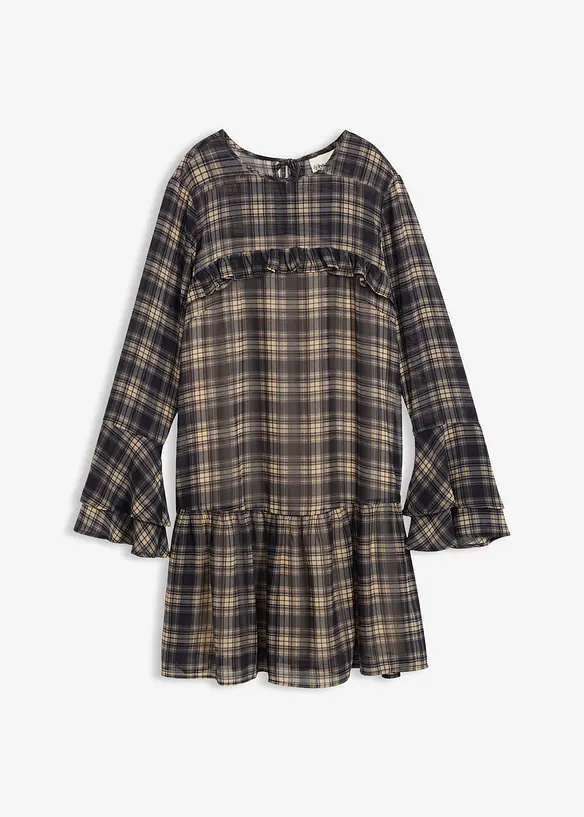 Robe en voile à volants, bonprix