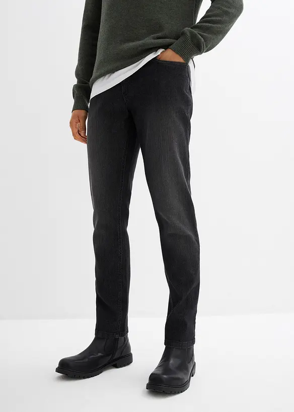 Jean slim extensible et léger, droit, bonprix