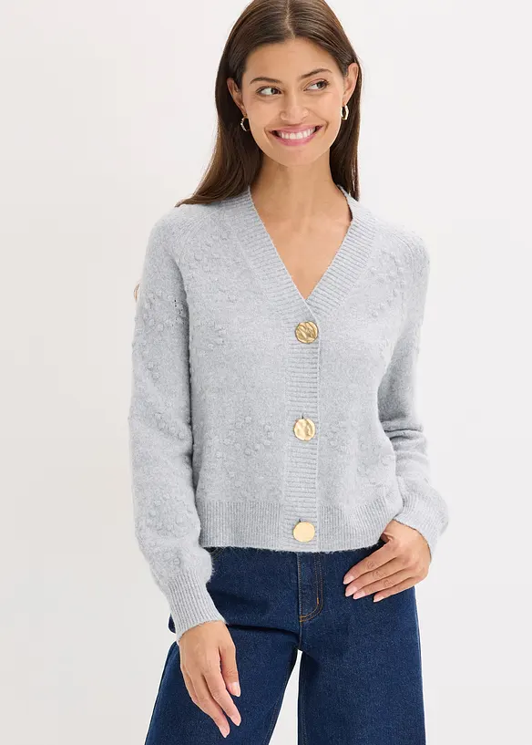 Gilet en maille ajourée, bonprix