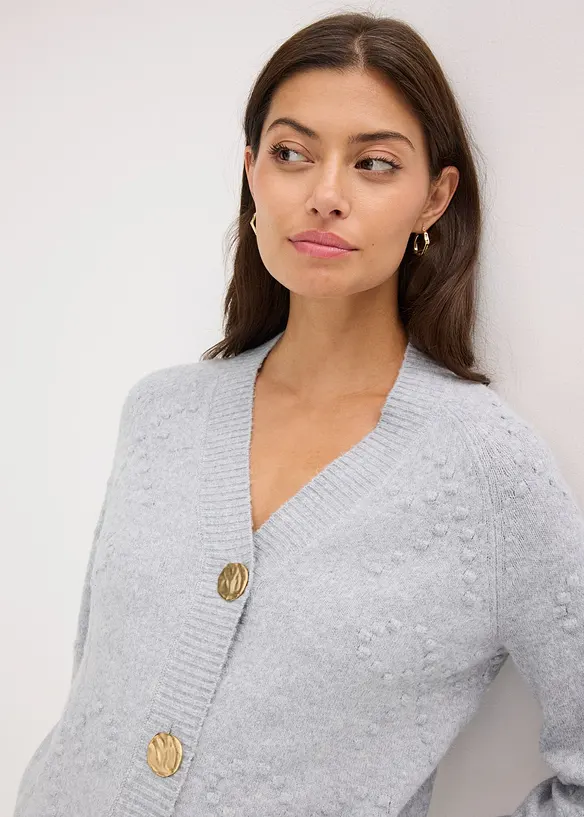 Gilet en maille ajourée, bonprix