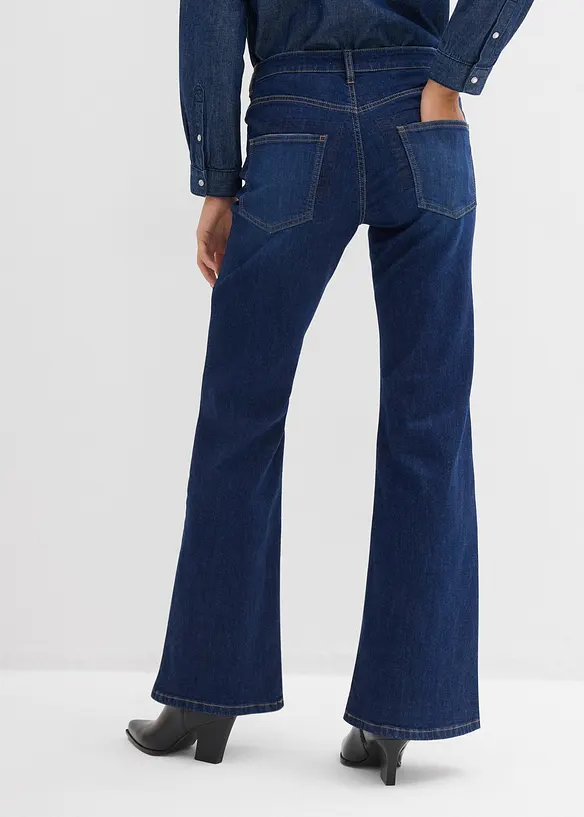 Jean flare taille mi-haute, bonprix