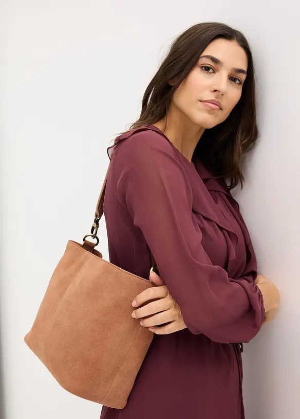 Sac à main aspect daim, bonprix