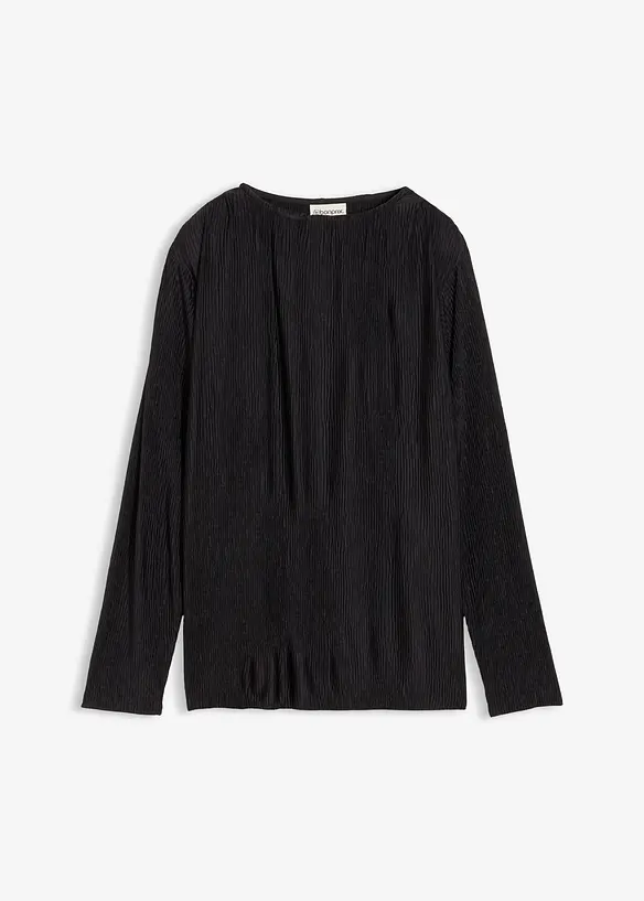 T-shirt manches longues texturé, bonprix