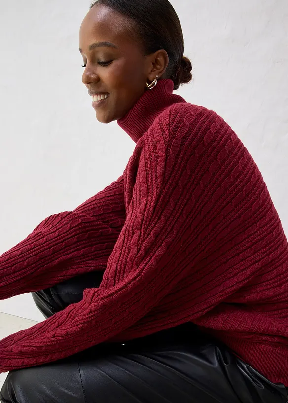 Pull oversize en laine mérinos, bonprix