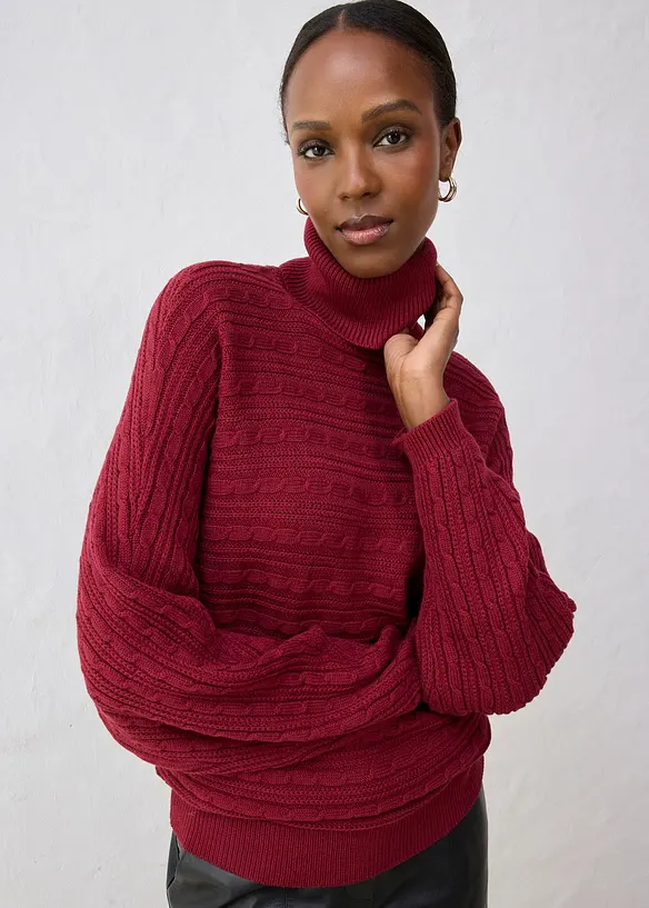 Pull oversize en laine mérinos, bonprix