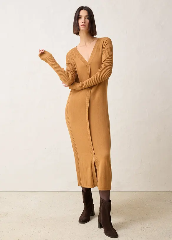 Robe pull en laine mérinos, bonprix