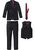 Costume 4 pièces regular avec gilet et cravate, bonprix