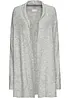 Gilet long en maille à col châle, bonprix