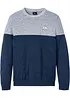 Pull coton style block en fine maille, bonprix