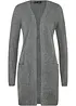 Gilet long en maille bouclée, bonprix