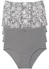 Lot de 4 slips taille haute, bonprix