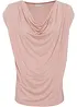 T-shirt col bénitier en viscose extensible, bonprix