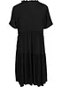 Robe en crépon de viscose, longueur genou, détail encolure, bonprix