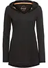 Long T-shirt manches longues à capuche, bonprix