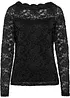 T-shirt manches longues en dentelle, bonprix