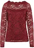 T-shirt manches longues en dentelle, bonprix