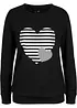 T-shirt manches longues, imprimé, bonprix