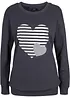 T-shirt manches longues, imprimé, bonprix