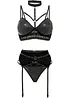 Brassière, string, porte-jarretelles (Ens. 3 pces.), bonprix