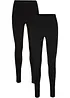 Lot de 2 leggings extensibles, bonprix