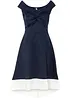 Robe à col Bardot et détail nœud, bonprix