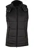 Gilet sans manches matelassé à capuche amovible, bonprix