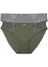 Lot de 2 slips avec dentelle, bonprix