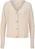 Gilet court en maille ajourée, viscose majoritaire, bonprix