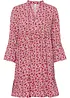 Robe courte à volants en viscose, bonprix