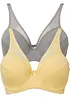 Lot de 2 soutiens-gorge à armatures avec mesh, bonprix