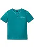 T-shirt col tunisien, aspect délavé, 100% coton, bonprix